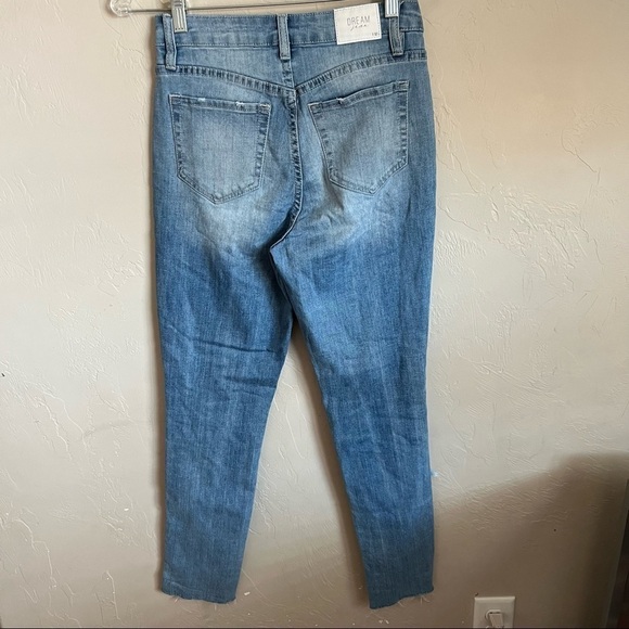 YMI High Rise Ankle Dream Fit Distressed Denim Jeans - Picture 6 of 10